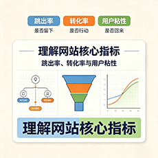 淮南建站-理解网站核心指标：跳出率、转化率与用户粘性