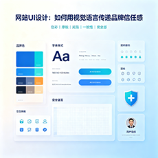 八公山建站-网站UI设计：如何用视觉语言传递品牌信任感